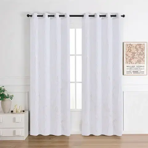 Záclony do obývačky Záclona na krúžkoch Lena gold RP499 140x245 cm