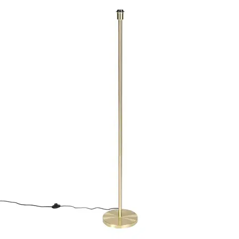 Stojace lampy Klasická stojaca lampa mosadz bez tienidla - Simplo