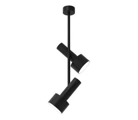 Svietidlá  Luster na tyči LINTERNA 2xGX53/12W/230V čierna MLP8676