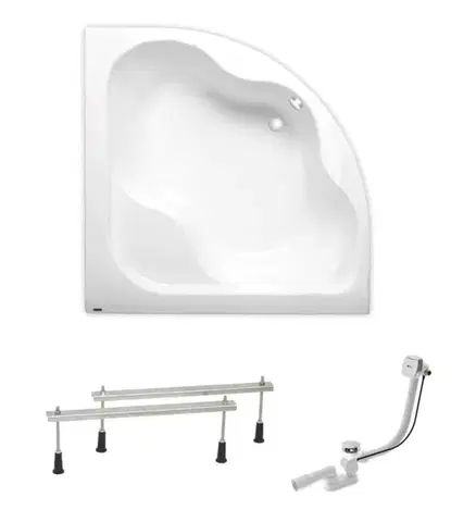 Vane Rohová vaňa Laguna Syntia Plus 150x150 cm akrylát ľavá aj pravá SIKOSY1500APN SIKOSY1500APN