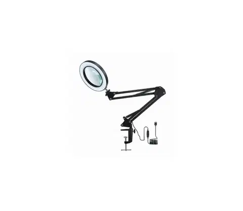 Lampy  LED stmievateľná stolná lampa s lupou LED/22W/5V čierna P351