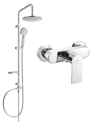Sprchy a sprchové panely MEXEN/S - Carl sprchový stĺp vrátane sprchovej batérie Royo, chróm 72240240-00