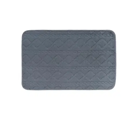 Svietidlá Multidecor Kúpeľňová predložka NEW STYLE 3D 60x90 cm sivá 508328