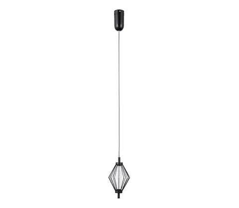 Svietidlá  PND-34403-1-BK - LED luster na lanku SEVILLA LED/5W/230V 3000K čierna PND-34403-1-BK