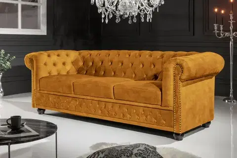Pohovky a gauče Chesterfield pohovka 3-miestna MIDAS Dekorhome