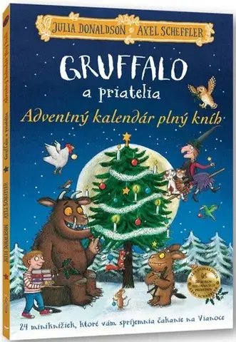 Rozprávky Gruffalo a priatelia: Adventný kalendár plný kníh - Julia Donaldson,Axel Scheffler