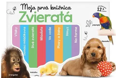 Leporelá, krabičky, puzzle knihy Moja prvá knižnica. Zvieratá - Kolektív autorov