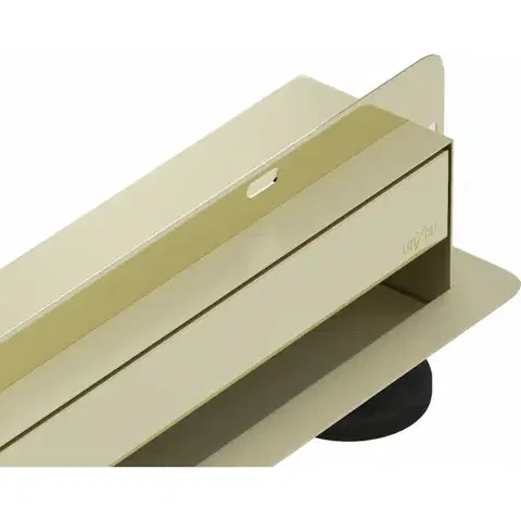 Sprchovacie kúty MEXEN - Flat Wall žľab k stene 2v1 100 cm zlatý 1530100
