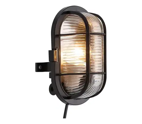Svietidlá Nordlux - Vonkajšie nástenné svietidlo SKOTLAMPE 1xE27/60W/230V IP44 čierna 17051003