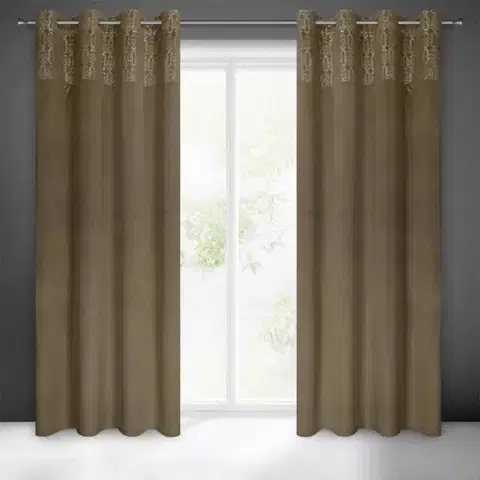 Závesy do spálne Záves LIZA 140X250 na priechodkách 402174
