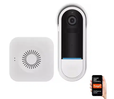 LED osvetlenie  Bezdrôtový videozvonec GoSmart 5V 3xAA IP65 Wi-Fi s pohybovým senzorom Tuya H4032