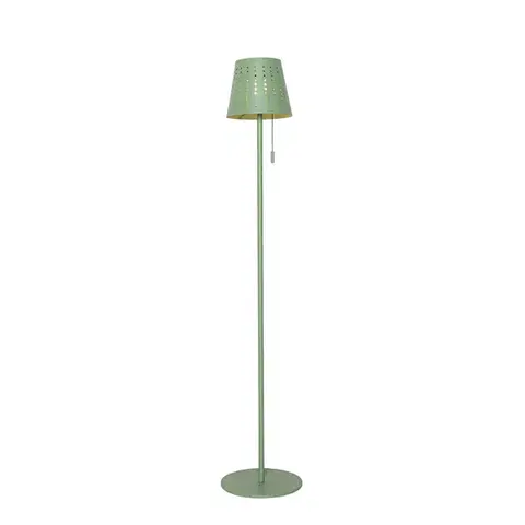 Lampy Vonkajšia stojaca lampa zelená vrátane LED nabíjateľná a solárna - Ferre