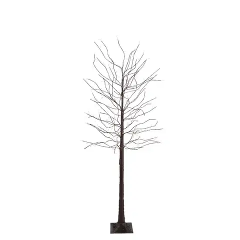 Svetelné reťaze do exteriéru Vianočná stojaca lampa hnedý strom 180 cm vrátane LED s časovačom IP44 - Ki