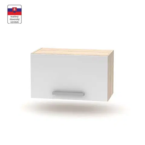 Kuchynské horné skrinky KONDELA Nova Plus NOPL-011-OH kuchynská skrinka dub sonoma / biela