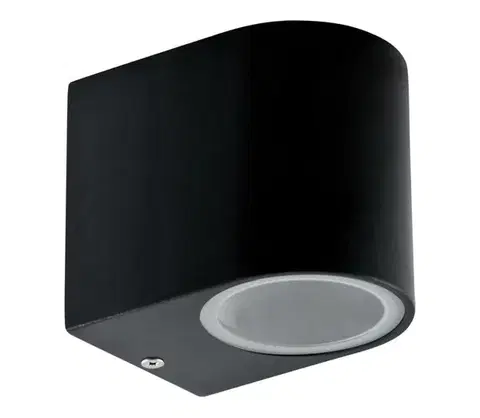 Záhradné lampy  Vonkajšie nástenné svietidlo BOSTON 1xGU10/10W/230V IP44 čierna 303349