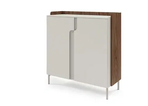 Komody Meblar  Komoda POSITANO P08 | cashmere / orech alba