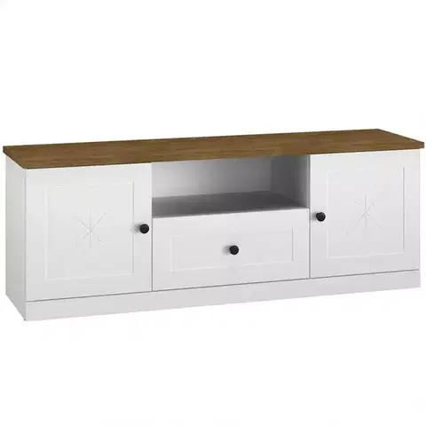 Všetky produkty TV stolík Lille 09 2D1S biela mat/dub lefkas