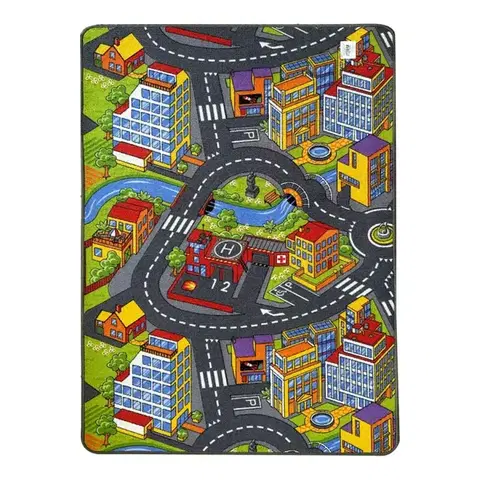 Koberce pre deti Detský koberec Smart City 97 1,0/1,5