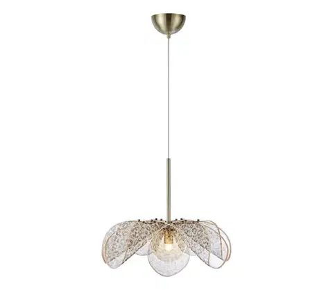 Svietidlá Markslöjd 109169 - Závesné svietidlo STYRKA na kábli 1xE27/40W/230V priemer 63 cm béžové 109169