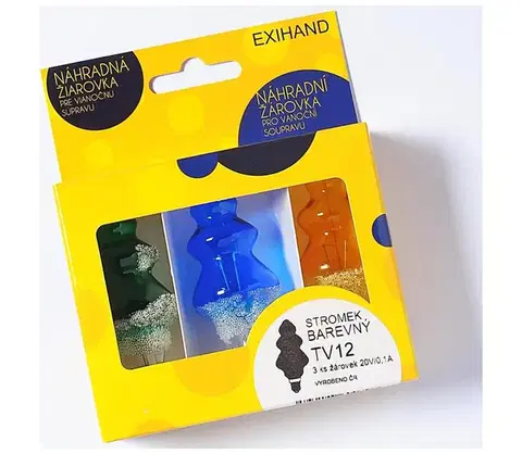 Žiarovky  SADA 3 x Náhradná žiarovka TREE E10/20V/0,1A farebná 164100.B
