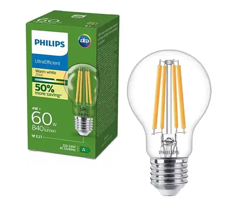 LED osvetlenie LED žiarovka ULTRAEFFICIENT VINTAGE Philips E27/4W/230V 2700K 8721103054814