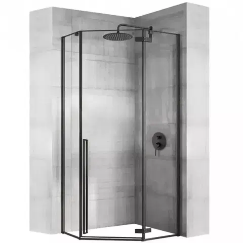 Sprchové kúty 80x80 Sprchový kút Diamond Rea K6900 80x80x195 black