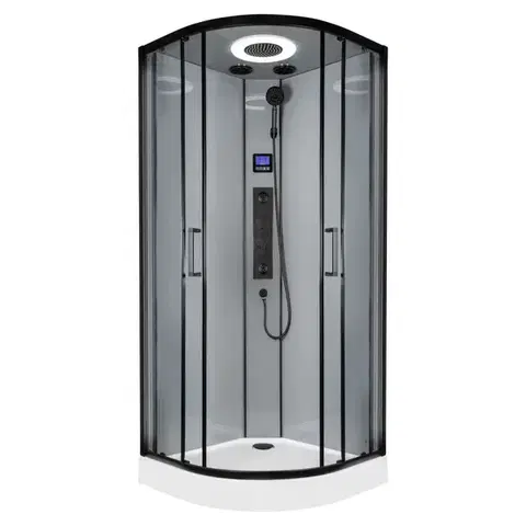 Sprchovacie kúty KERRA - Hydromasážny box Orion 90 čierna čierna 5907548123473
