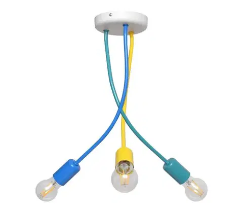 Svietidlá  Detský luster na tyči HARVARD 3xE27/15W/230V W-1026/3 MIX