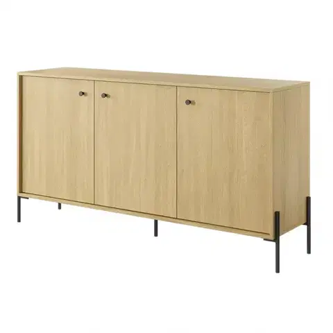 Komody s dvierkami Komoda SCANDI 153 3D scandi dub/scandi jedľa