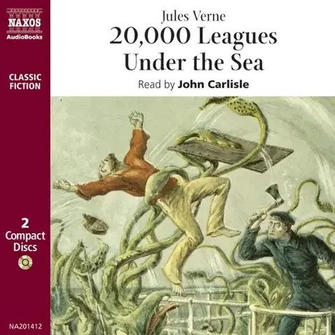 Svetová beletria Naxos Audiobooks 20,000 Leagues Under the Sea (EN)