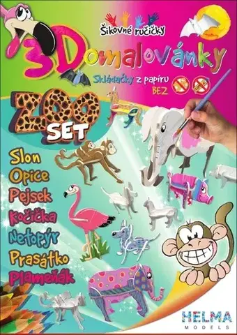 Pre deti a mládež - ostatné 3D omalovánky ZOO