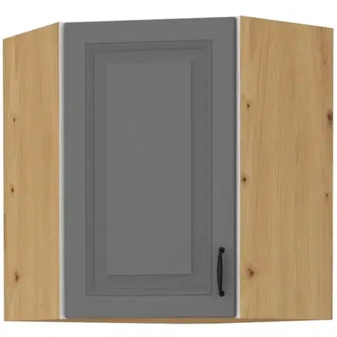 Kuchynské skrinky visiace Skrinka do kuchyne STILO DUSTGREY/ARTISAN 60X60 GN-72 2F (45°)