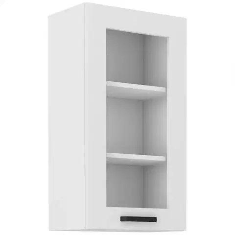 Kuchynské skrinky visiace Kuchynská skrinka LUNA biely mat/biely  40gs-90 1f