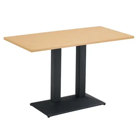 Jedálenské stoly KONDELA Rinaldo Typ 2 jedálenský bistro stôl 120x60 cm dub / čierna