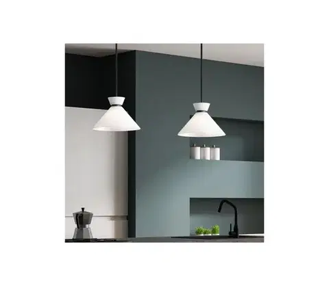 Svietidlá Elstead Alora Mood ALM-HALSTON-P-M-BK - Luster na tyči HALSTON 1xE27/60W/230V čierna ALM-HALSTON-P-M-BK