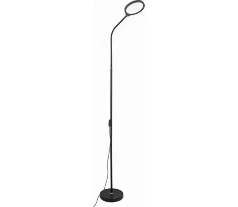 Lampy  LED Stmievateľná stojacia lampa 2v1 LED/10W/230V 3000-4500-6500K čierna PFL1084B