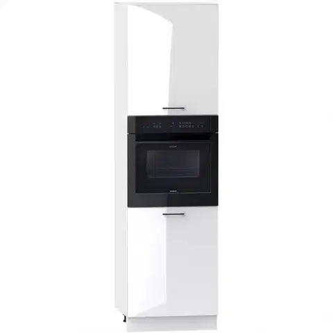 Kuchynské skrinky stojace Kuchynská skrinka Oscar D60pk 2133 Pl biely lesk/biela