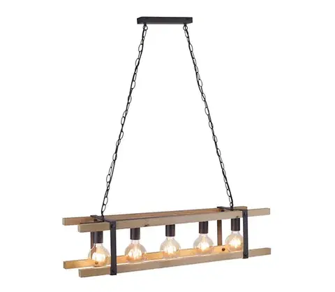 Svietidlá Leuchten Direkt 15685-79 - Luster na reťazi EDITH 5xE27/60W/230V 15685-79