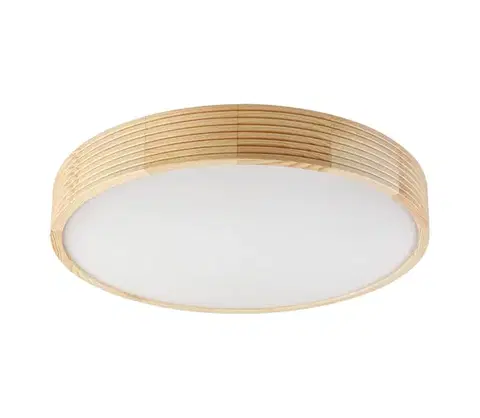 Svietidlá  Stropné svietidlo NATURAL MODERN 4xE27/15W/230V pr. 58 cm borovica LD-PD-6.13/R/SOSNA