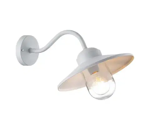 Svietidlá Elstead KLAMPENBORG-WHT- Vonkajšie svietidlo KLAMPENBORG 1xE27/60W/230V IP44 biela KLAMPENBORG-WHT
