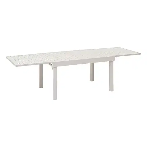 Stolčeky DEOKORK Hliníkový stôl VALENCIA 135/270x90 cm (ivory)