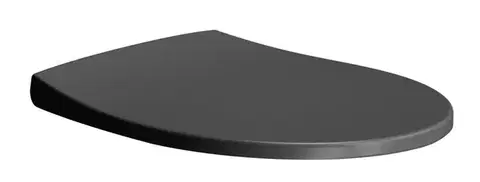 Záchody GSI - MODO WC sedátko, Soft Close, Quick Release, čierna mat/chórm MS98C26