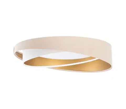 Svietidlá  Stmievateľné stropné LED svietidlo SM. GALAXY M. 24W/230V, priemer 55 cm, béžová/biela/zlatá + diaľkové ovládanie D-090-060-018-RC