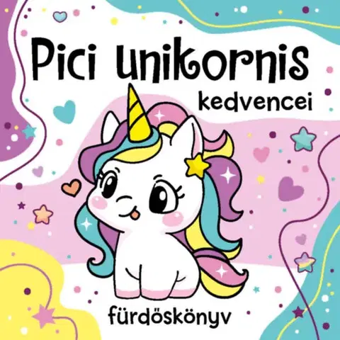 Knižky do vane Pici unikornis kedvencei - fürdőskönyv játékkal