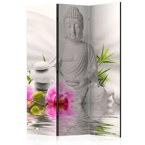 Paravány Paraván Buddha and Orchids Dekorhome