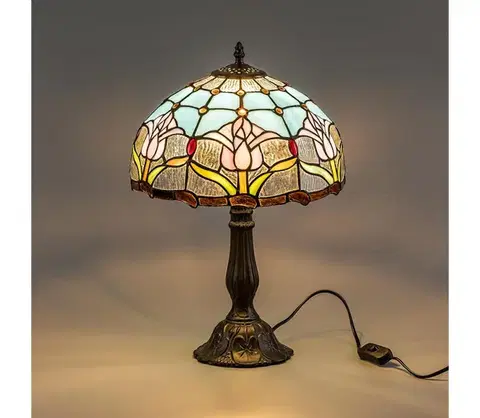 Lampy BRILAGI - Tiffany vitrážová stolová lampa LORAS 1xE27/40W/230V 63059