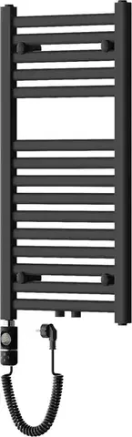 Radiátory do kúpeľne MEXEN/S - Hades radiátor + vykurovacia tyč 800 x 400 mm, 300 W, čierna W104-0800-400-2300-70