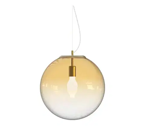 Svietidlá Ideal Lux - Luster na lanku MAPA 1xE27/42W/230V pr. 40 cm zlatá/dymová 346564
