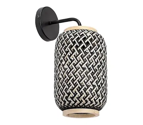 Svietidlá Rabalux 71091 - Nástenné svietidlo ADALLA 1xE27/40W/230V ratan 71091