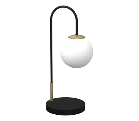 Lampy  Stolná lampa CAMBRIDGE 1xE14/60W/230V čierna/mosadz 3202